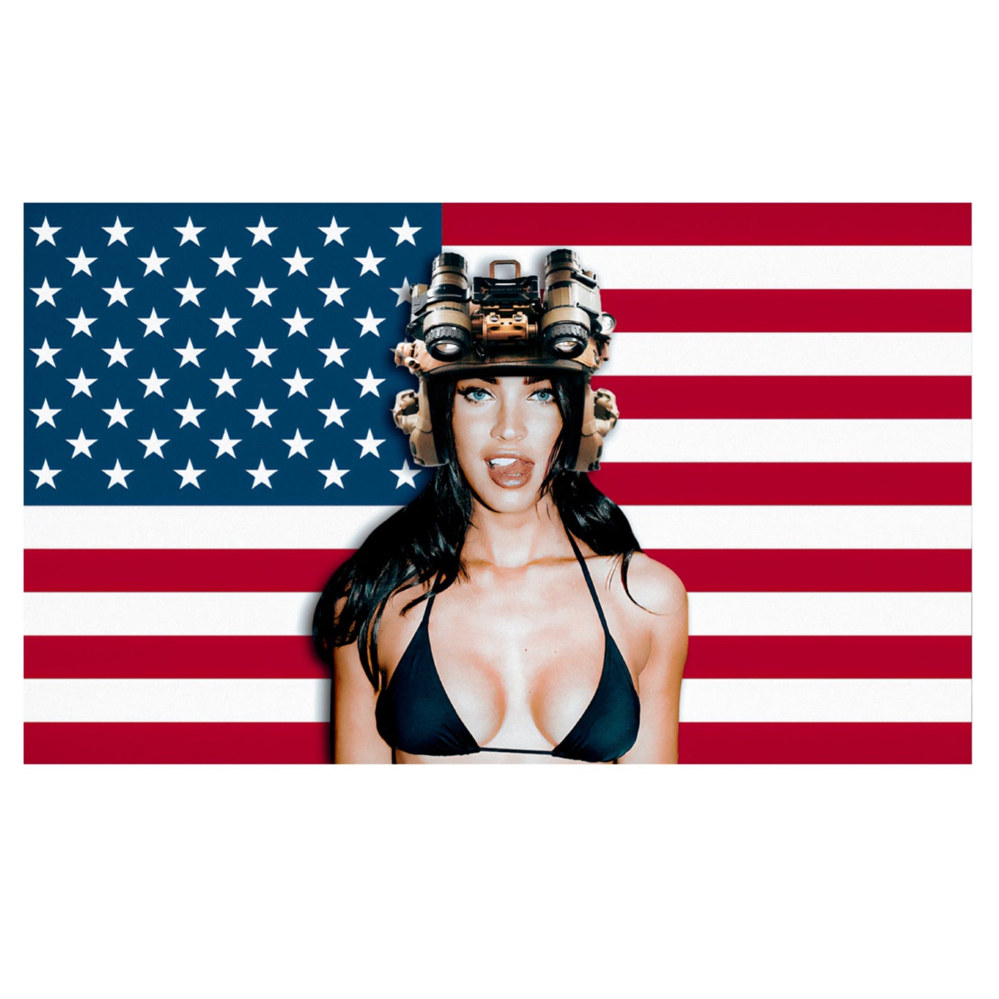 MEGAN FOX AMERICAN STICKER