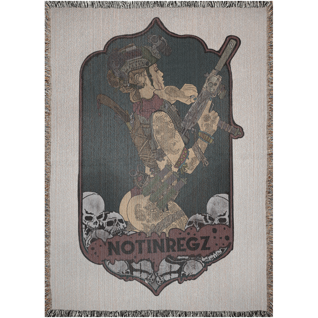 UZI Girl Woven Blanket