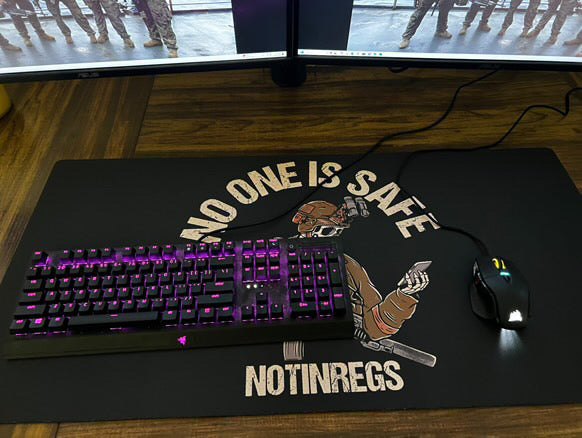 No One Is Safe Desk Mat