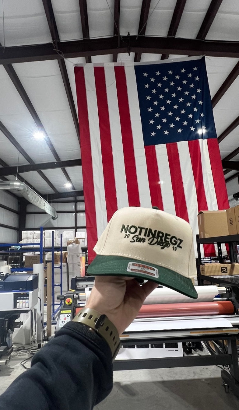 Notinregz Hat- Green/Tan