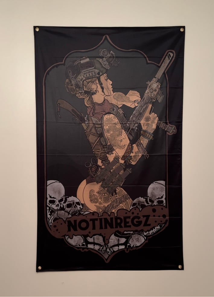 Uzi Girl Flag