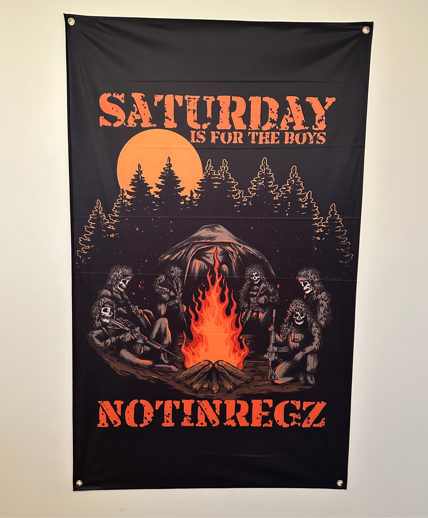 Saturday Is For The Boys Flag