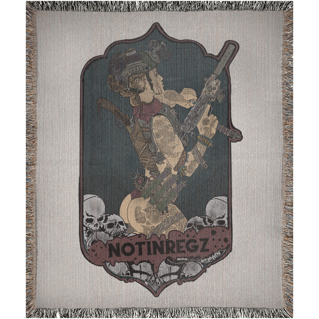 UZI Girl Woven Blanket