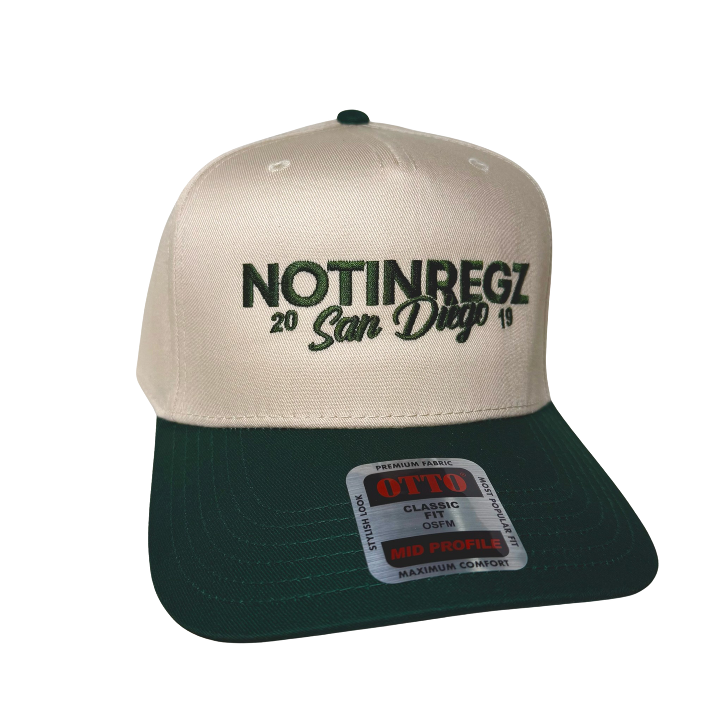 Notinregz Hat- Green/Tan