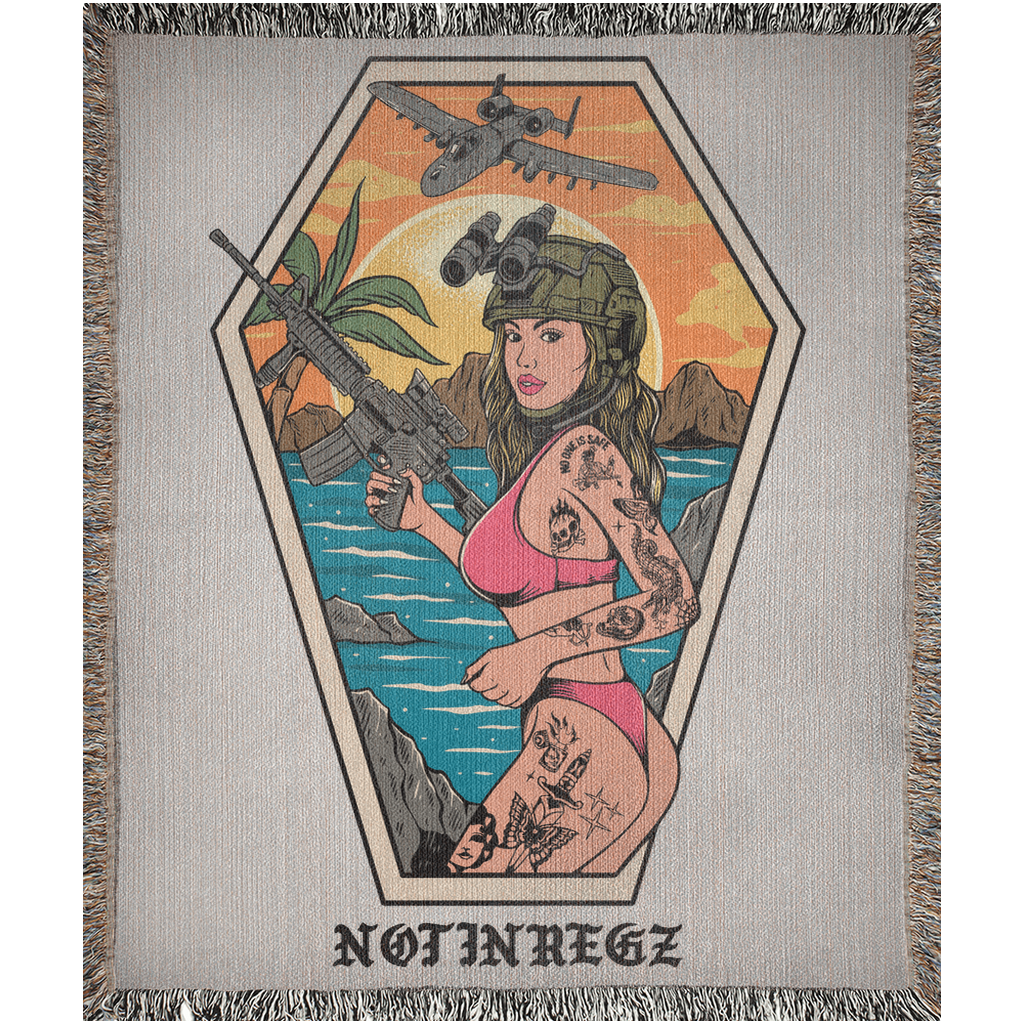 Death From Above Woven Blanket