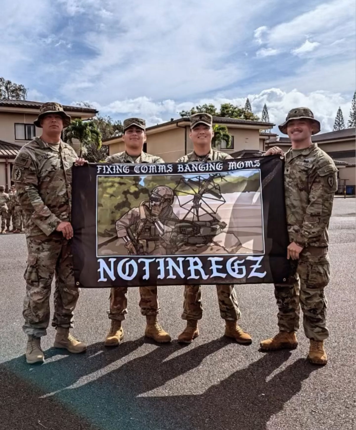 Fixing Comms Banging Moms Flag