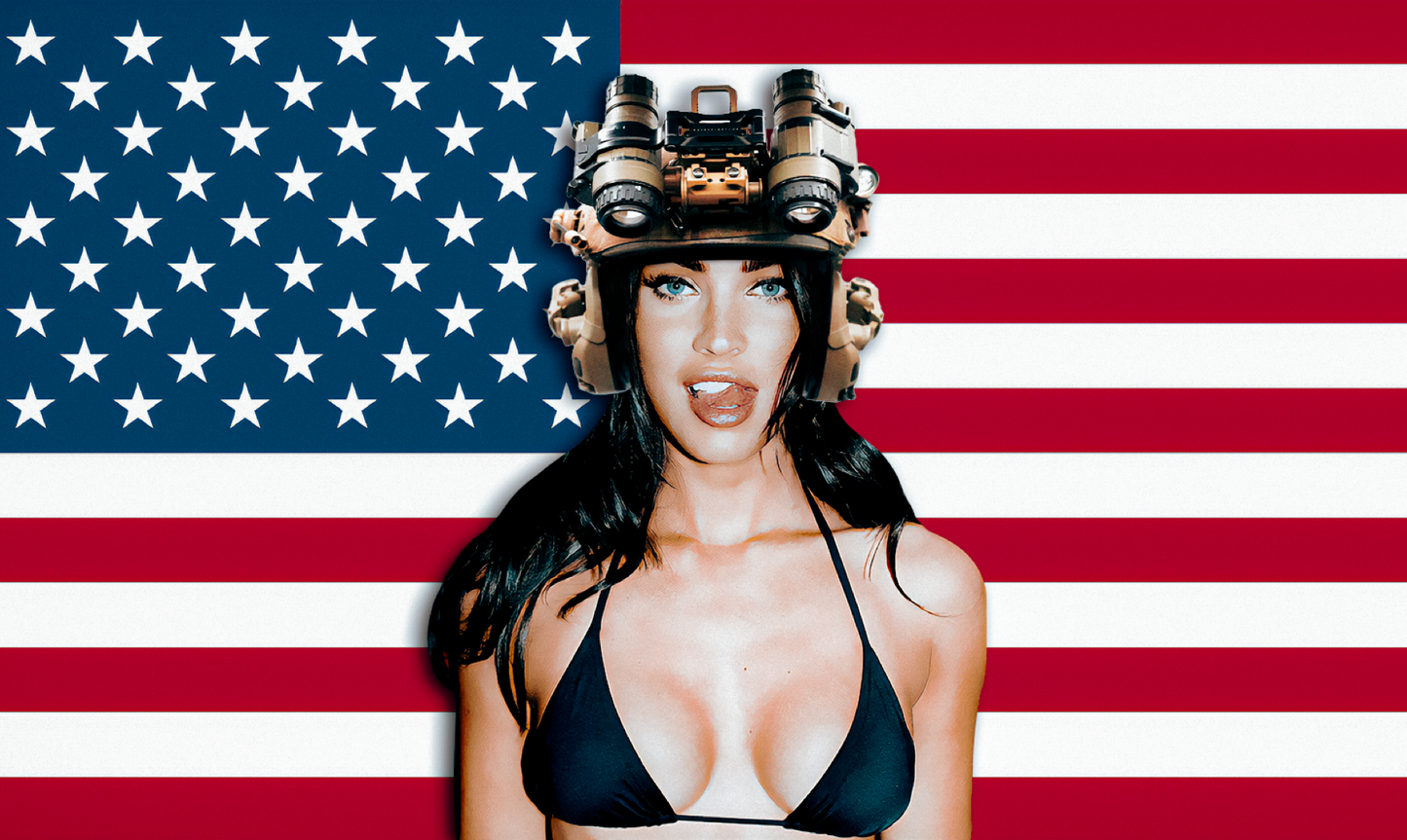 MEGAN FOX AMERICAN FLAG