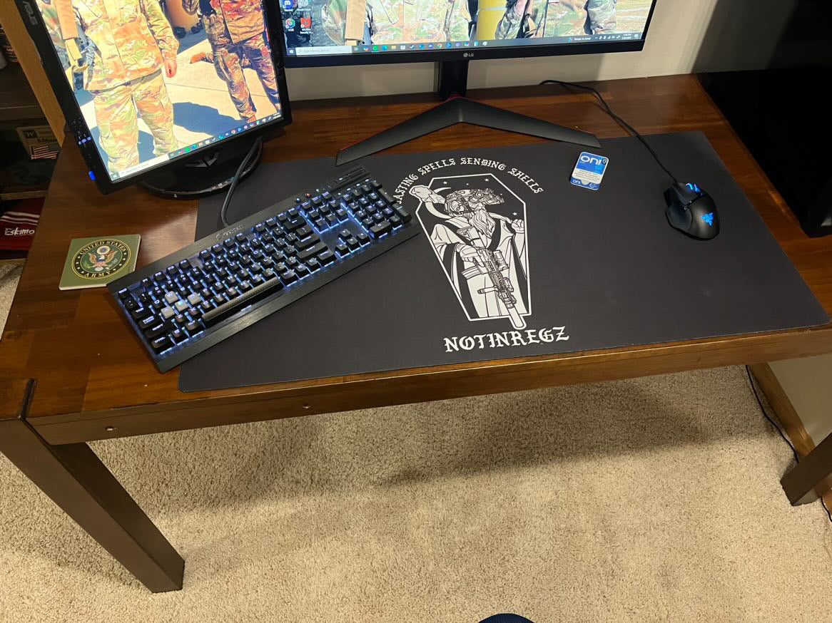 Casting Spells Sending Shells Desk Mat