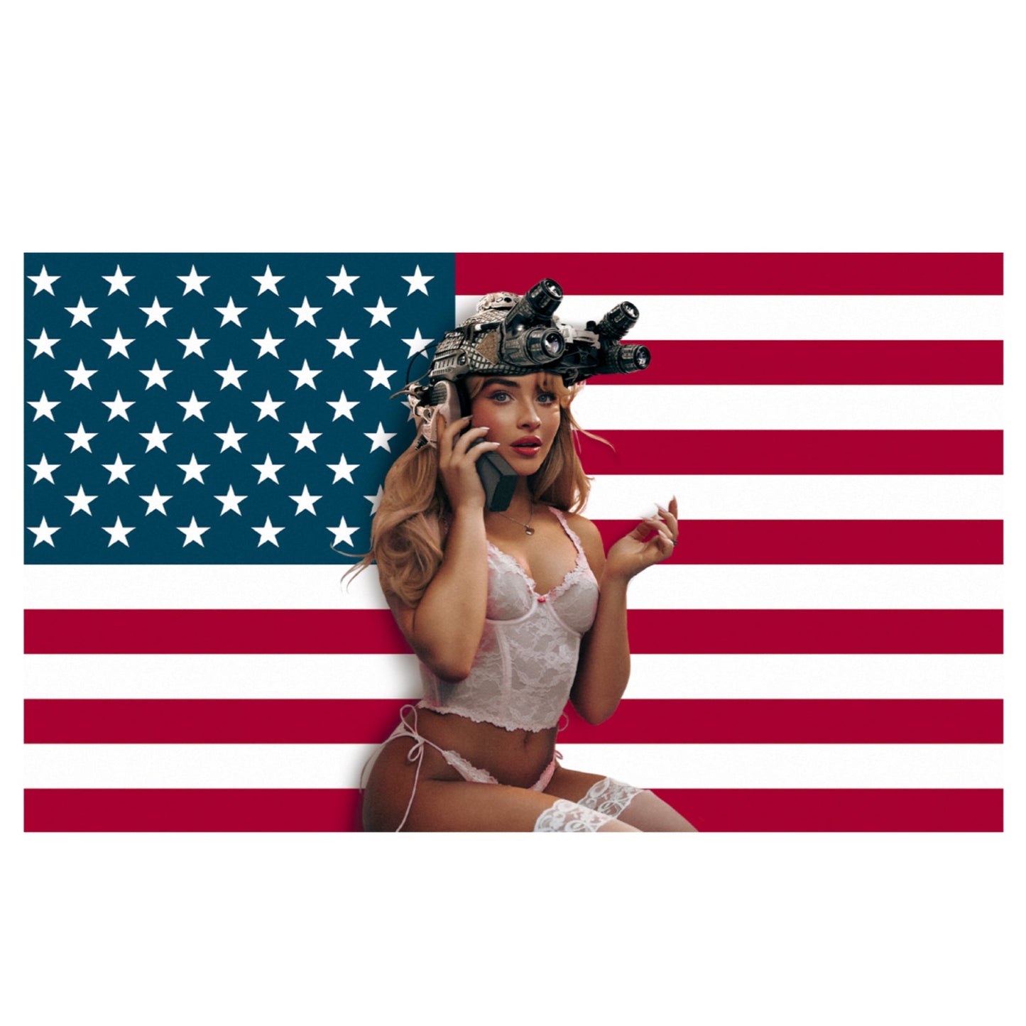 SABRINA CARPENTER AMERICAN STICKER