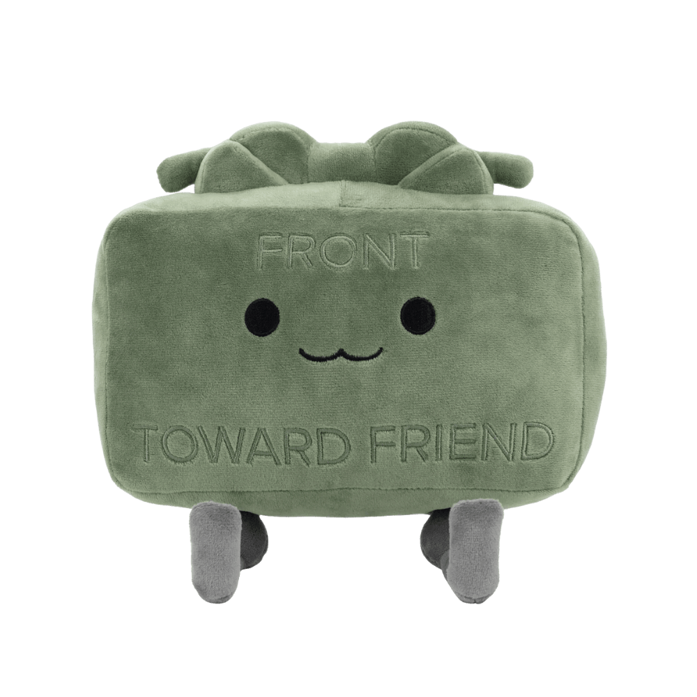 クレイモア地雷 FRONT TOWARD FRIEND ぬいぐるみ メタルギア Front Towards Friend Claymore Plush – Notinregs