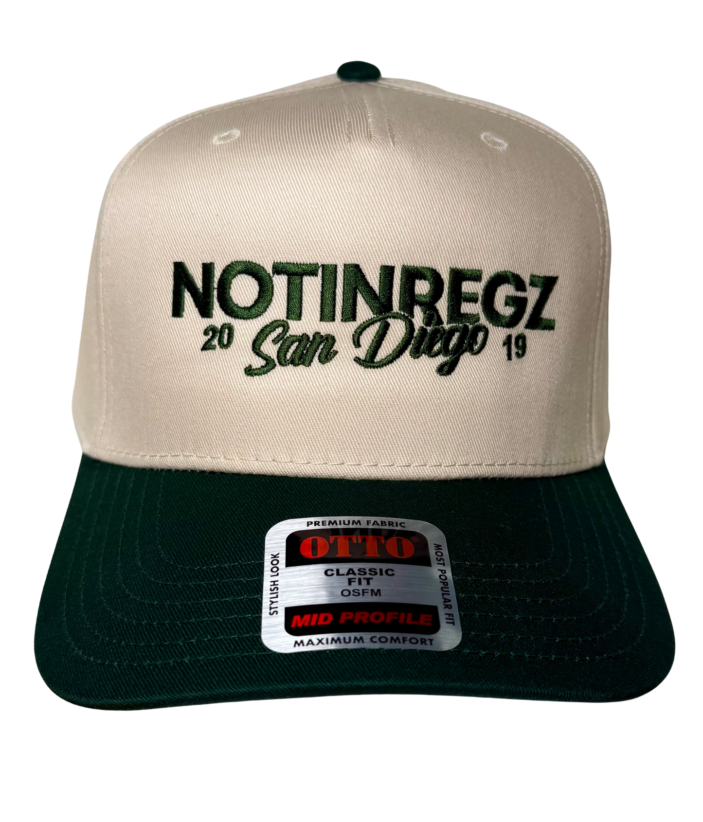 Notinregz Hat- Green/Tan