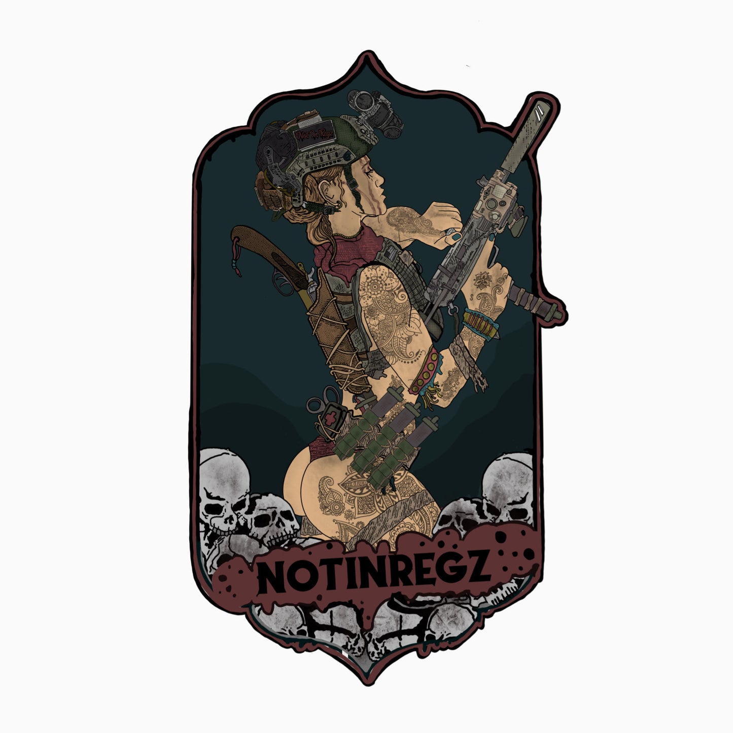 Uzi Girl Sticker