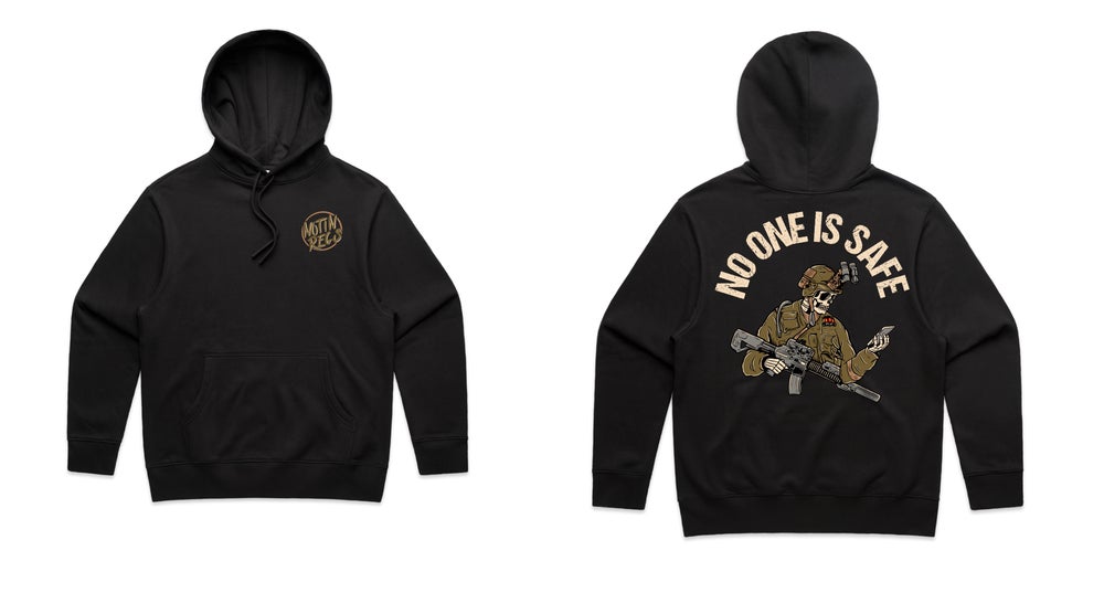 No One Is Safe Hoodie- Black