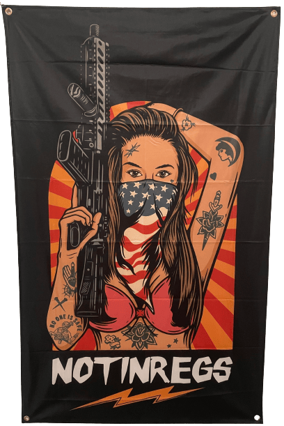 American Flag Girl Flag