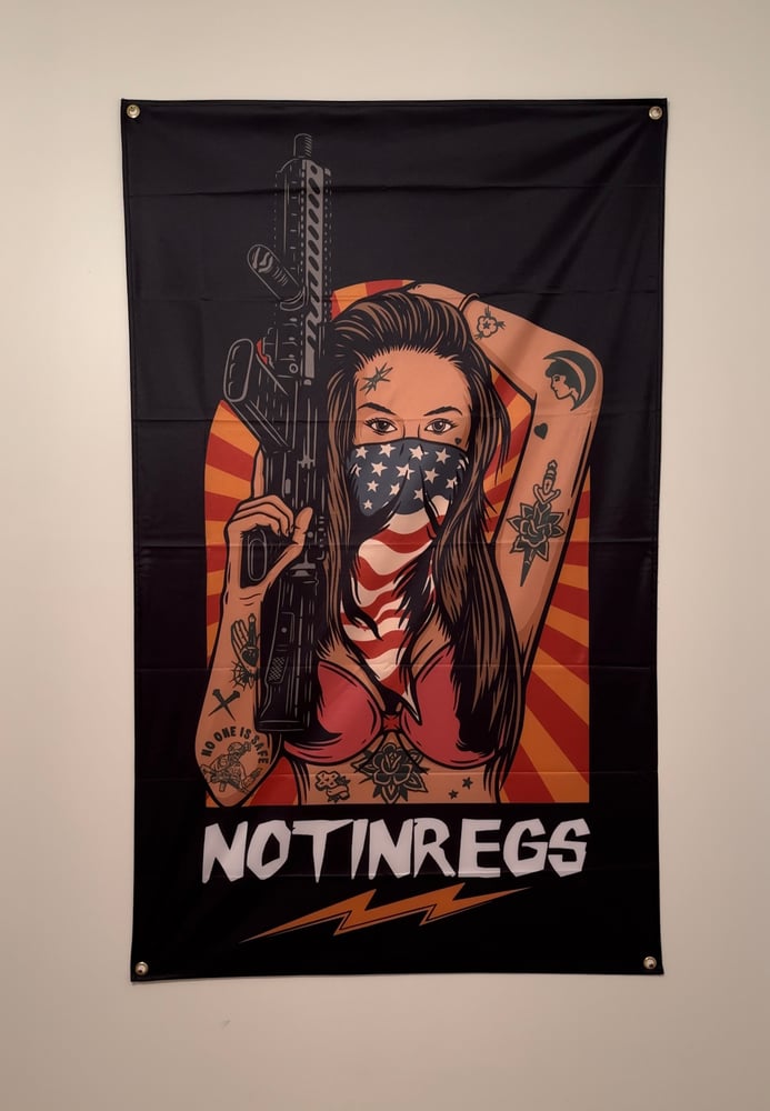 American Flag Girl Flag