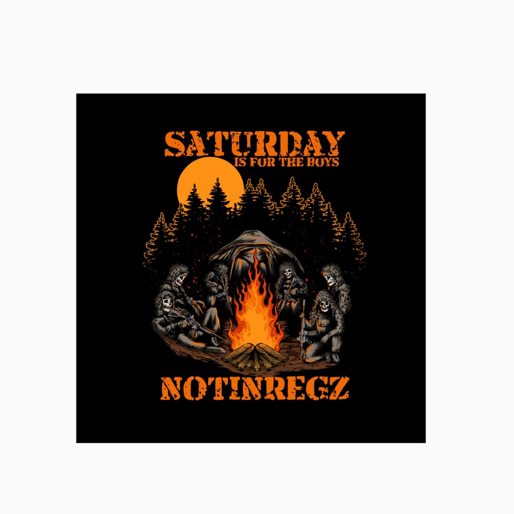 Saturday Is For The Boys Sticker