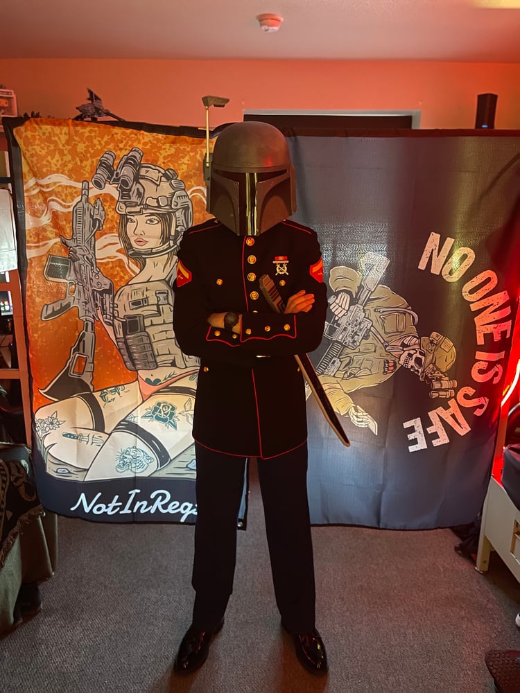 Vest Gun Girl Flag