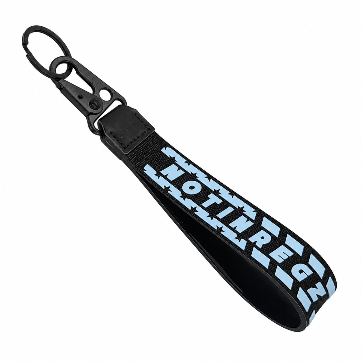 White American Flag Keychain Wristlet