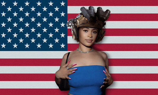 Ice Spice American flag