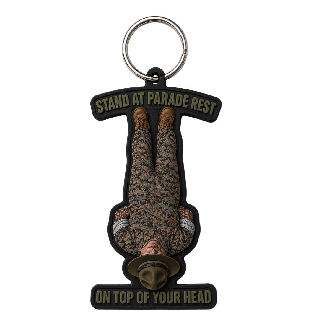 STAND ON TOP OF YOUR HEAD KEYCHAIN
