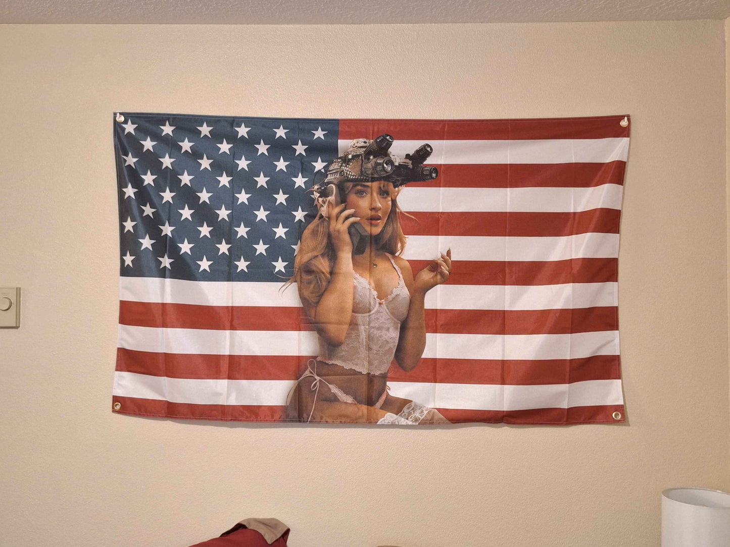 SABRINA CARPENTER AMERICAN FLAG