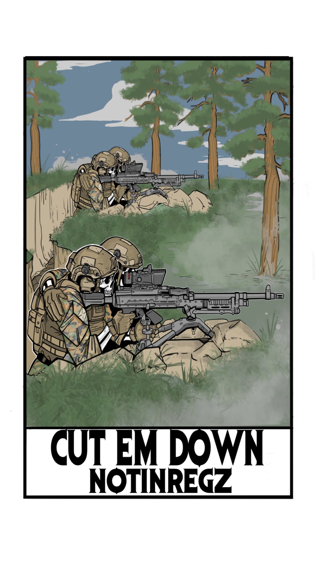 CUT EM DOWN FLAG