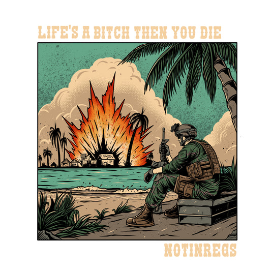 Life’s A Bitch Then You Die Sticker