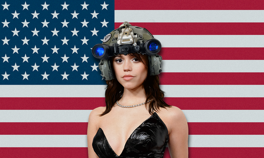 JENNA ORTEGA AMERICAN FLAG