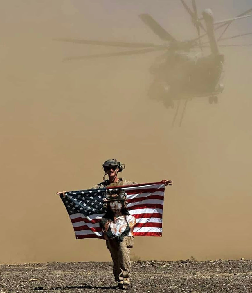 MEGAN FOX AMERICAN FLAG