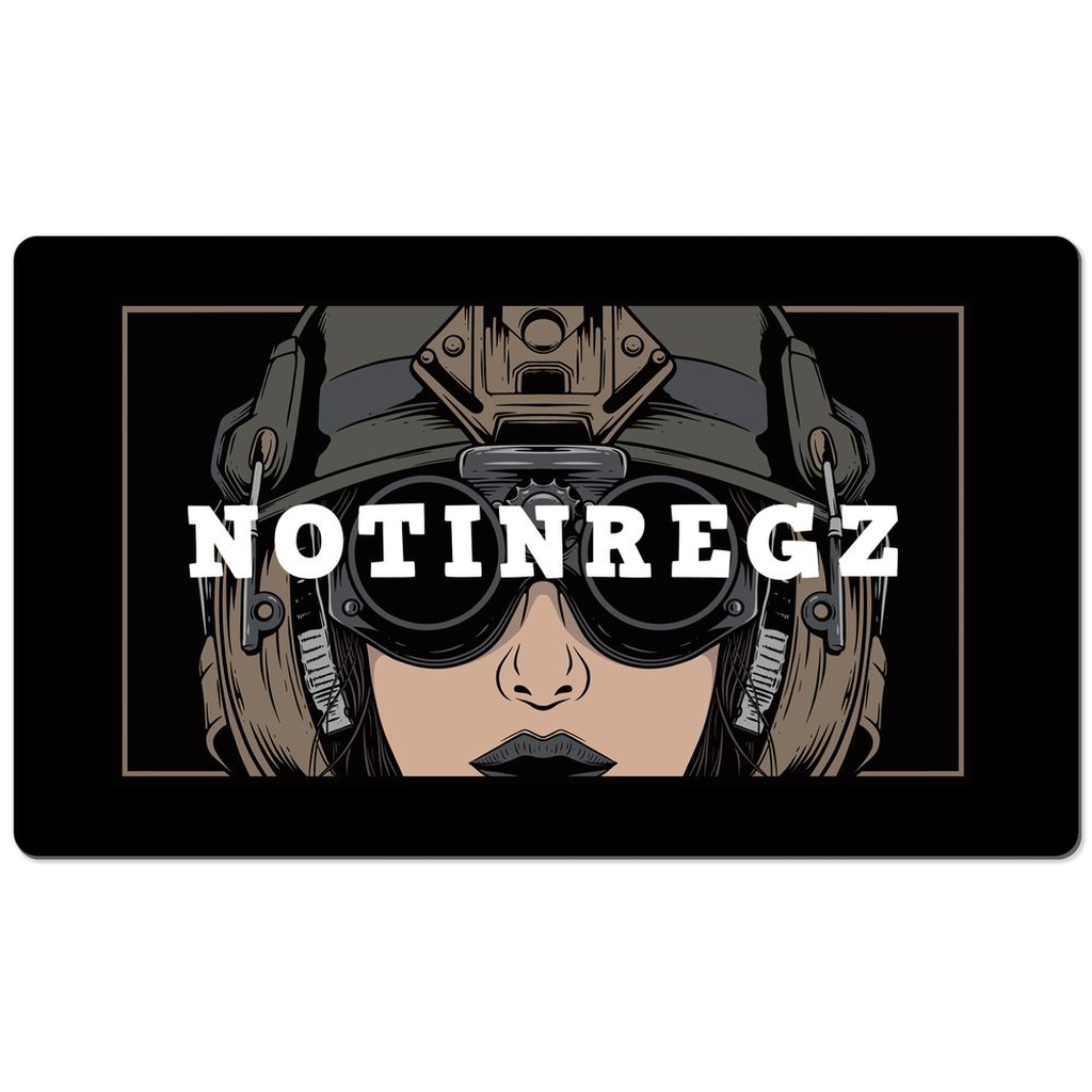 Notinregs Girls box logo Desk Mat