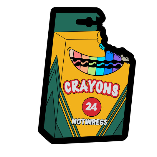 NotInRegs Crayon Sticker