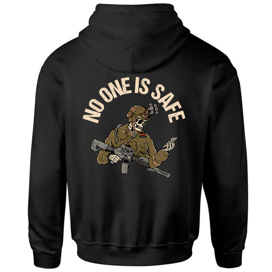 No One Is Safe Hoodie- Black