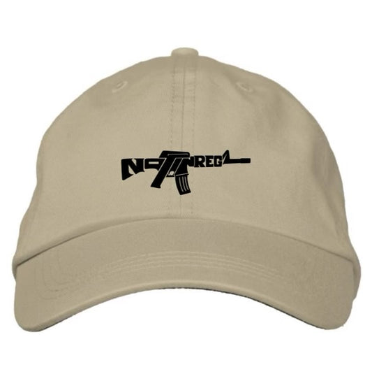 Gun Embroidery Hat- Tan